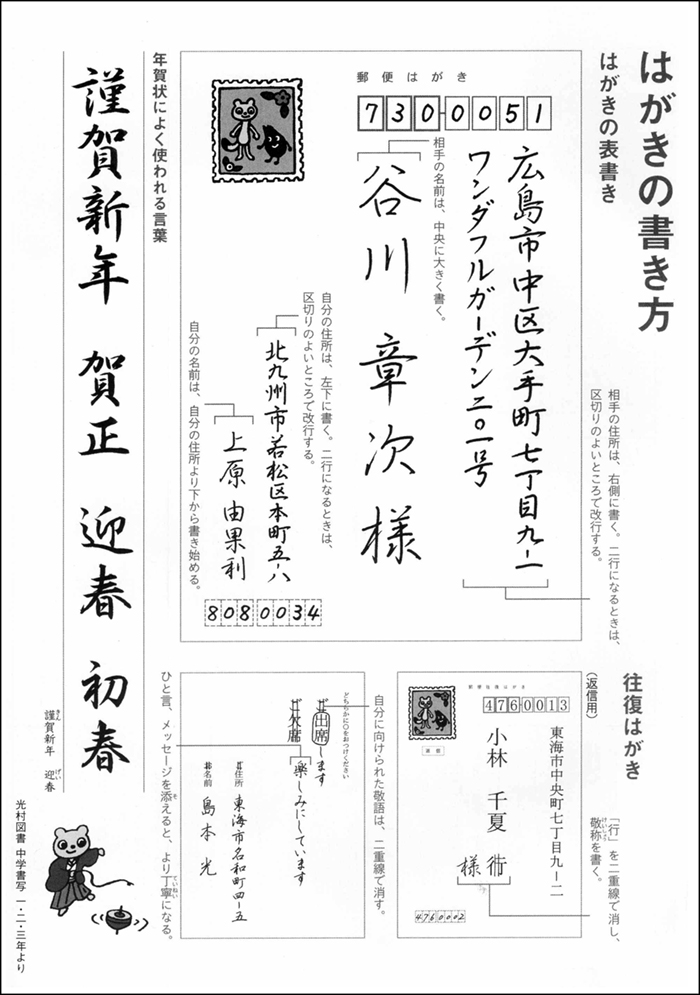 はがきの書き方
